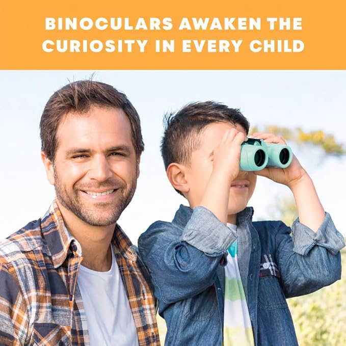 Binoculars for Kids – Perfect Toy for Little Boys and Girls – Extensive Set Incl. Magnifying Glass & Compass – Powerful Magnification 8X21 – 3 to 12 Year Old Kids for Toddler - Image 6