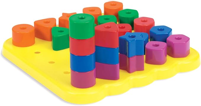 Learning Resources Stacking Shapes Pegboard - Image 3