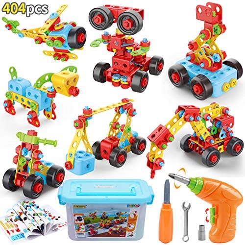 COUOMOXA 404 Pcs STEM Building Toys for Kids Ages 3+ by Unknown