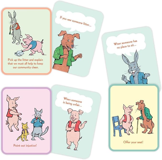 eeBoo: Good Citizenship Conversation Flash Cards, Encourages and Teaches Children How to Be Part of Their Community, Whether Family, School, or Planet, for Ages 3 and up - Image 4