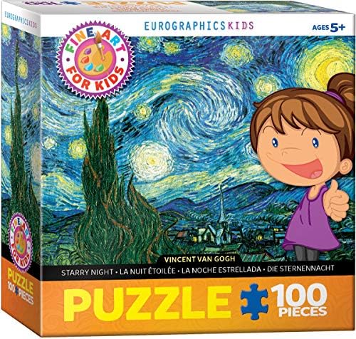 EuroGraphics Starry Night by Vincent Van Gogh 100-Piece Puzzle by EuroGraphics