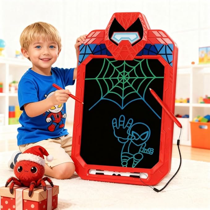 LCD Writing Tablet for Kids, 10-Inch Colorful Children Doodle Scribbler Board, Electronic Erasable Drawing Tablet, Portable Ewriter for Boys Girls Gifts for Toddler Educational Travel Birthday