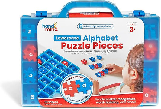 hand2mind Lowercase Alphabet Puzzle Pieces, Ages 3+ by hand2mind