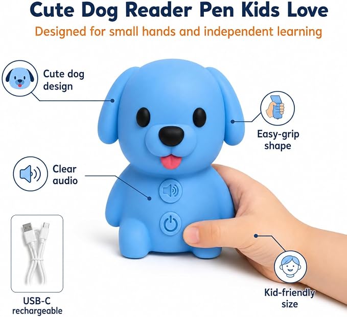 Phonics Learning Toy with Reader Dog, 148 Pages, 90 Stickers, Ages 3-8 - Image 2