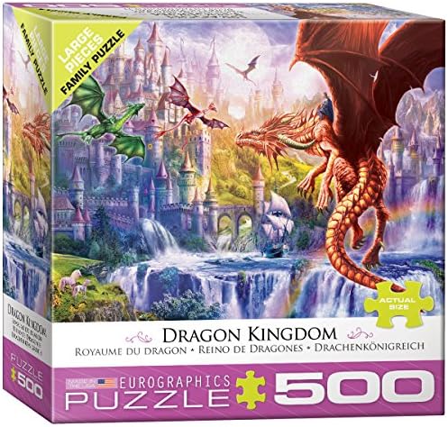 EuroGraphics (EURHR Dragon Kingdom 500Piece Puzzle 500Piece Jigsaw Puzzle by EuroGraphics