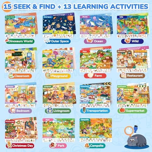 JoyCat Seek & Find Game Books - Preschool Learning Activity for 3-8 - Image 4