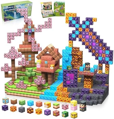 Magnetic Blocks, 100PCS Toys Building Cube Birthday Gifts for Kids by SSAWER
