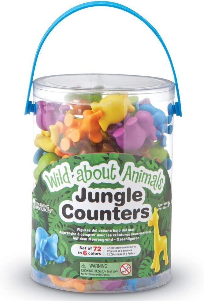 Learning Resources Wild About Animals Jungle Counters - Image 3