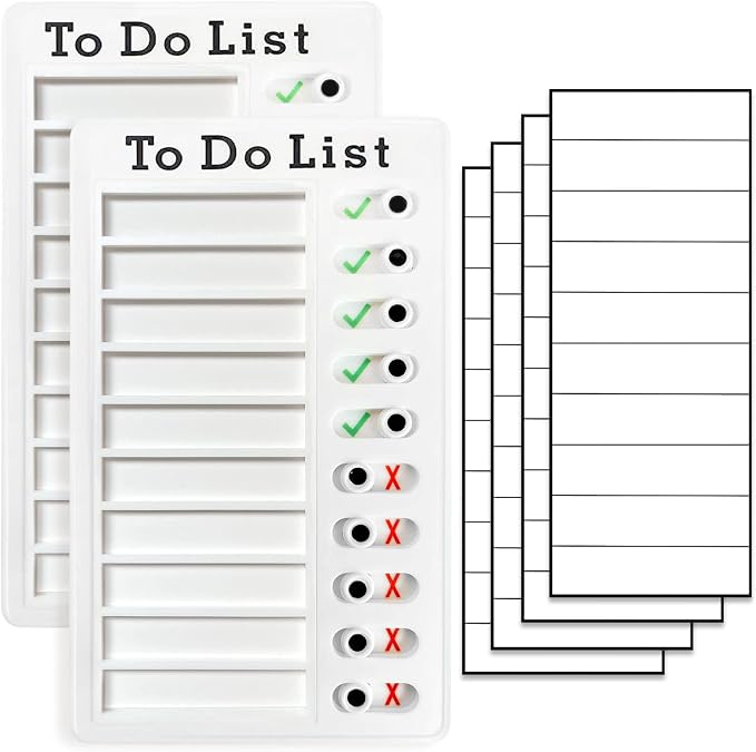 2 Pieces Chore Chart for Adults to do List My Chores Checklist Task Board Sliding Routine Chart for Kids Rv Reminder by Tsytyst