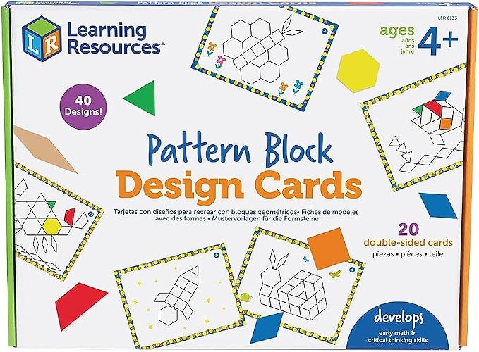 Learning Resources Pattern Block Design Cards by LearningResources