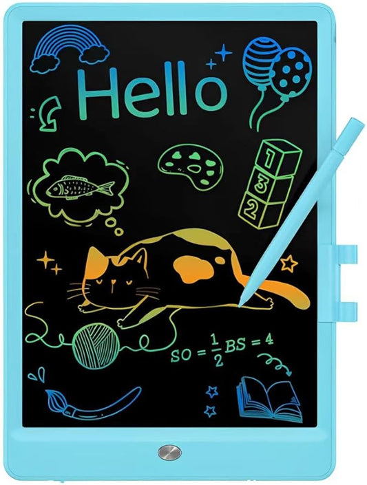 LCD Writing Tablet for Kids, 10.5 Inch Colorful Electronic Board Drawing Pad for Kids, Electronic Erasable Drawing Tablet for Boys Girls Gifts for Toddler Educational Travel Birthday