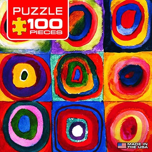 EuroGraphics Color Study of Squares by Wassily Kandinsky Mini Puzzle (100-Piece) - Image 4