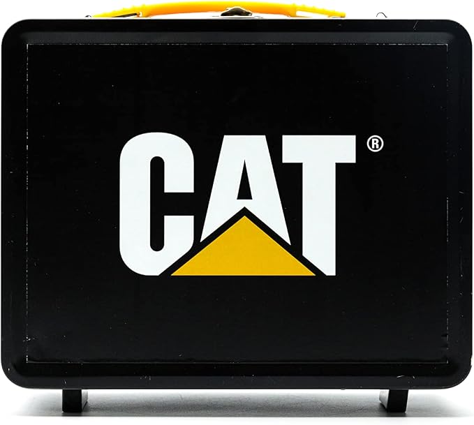 CAT Construction Toys, Store N Go Playset - Tin Travel Case Transforms into Multi-Level Worksite, Includes 2 Little Machines Vehicles & 10 + Accessories, Portable STEM Toy for Kids Ages 3 + - Image 7