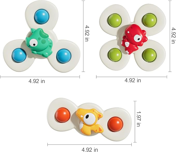 ALASOU Suction Cup Spinner Airplane Travel Toys for 1 Year Old Boy Girl - Image 7