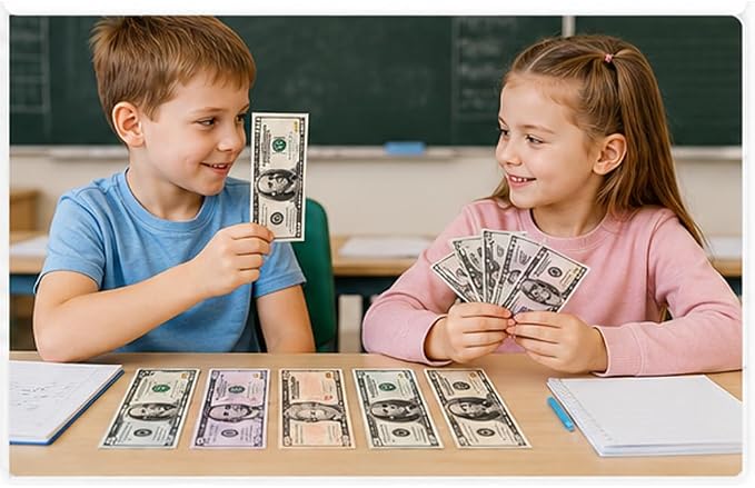 280 PCS Play Money Set, Educational Math Counting Toy for Kids - Image 4