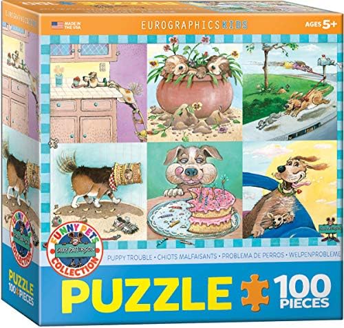 EuroGraphics Puppy Trouble by Gary Patterson 100-Piece Puzzle by EuroGraphics