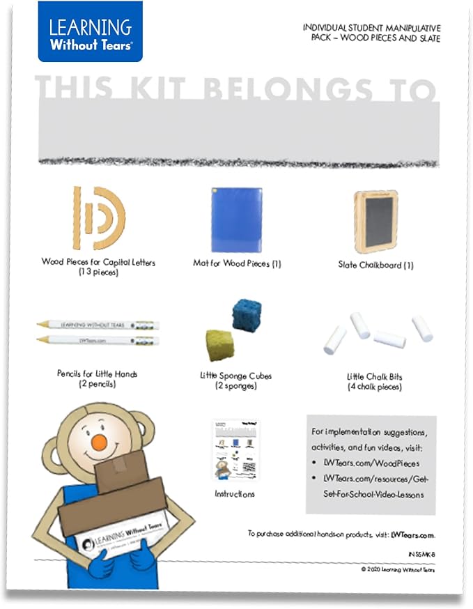 Learning Without Tears Hands-On Student Pack, Letters & Numbers Kit - Image 2