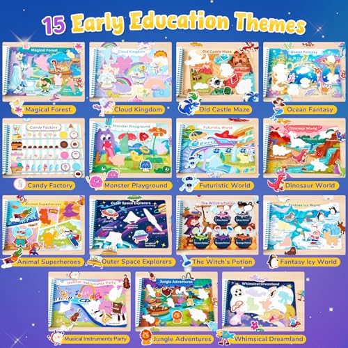 JoyCat Imagination Busy Book for Toddlers Ages 3-5, English - Image 3