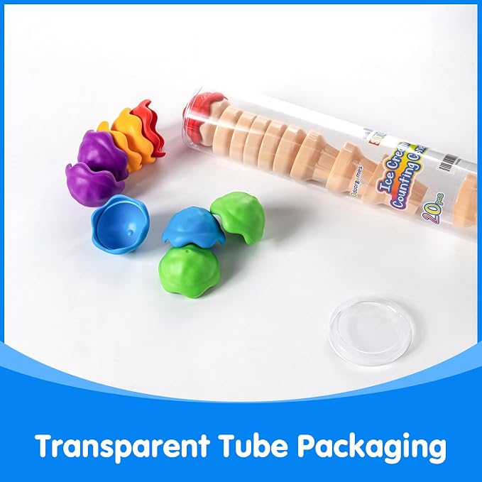 Ice Cream Counting Toy & Human Body X-Ray Set – Number Matching Cones and Anatomy Learning Cards for Kids STEM Education and Classroom Activities - Image 8