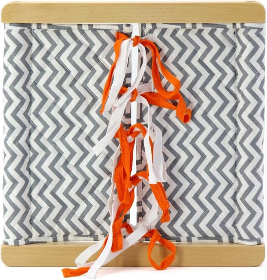 Kiddison Montessori Dressing Frames 11.8" for CASA 9 Fastener Styles Practical Life Skills Learning Material (TC20230125000, Bow Frame, TC20230125000) - Image 2