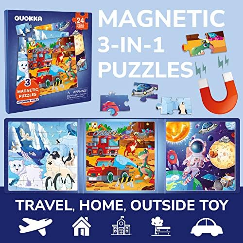 Magnetic Puzzles for Toddlers 3-5 - Kids Travel Toys for Boys and Girls - Image 2