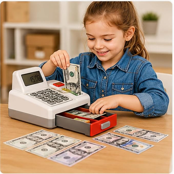 280 PCS Play Money Set, Educational Math Counting Toy for Kids - Image 3