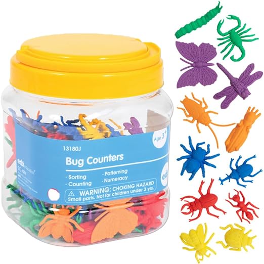 edxeducation Bug Counters, Mini Jar, Set of 72 by EdxEducation