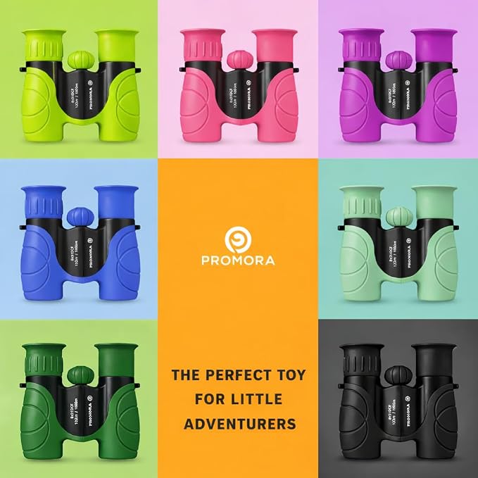 Binoculars for Kids – Perfect Toy for Little Boys and Girls – Extensive Set Incl. Magnifying Glass & Compass – Powerful Magnification 8X21 – 3 to 12 Year Old Kids for Toddler - Image 8