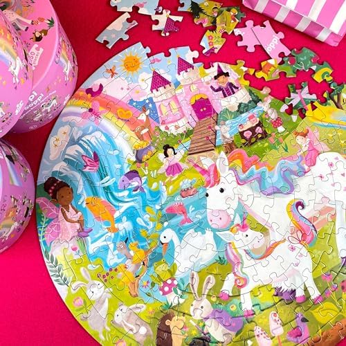 boppi Round 150 Piece Jigsaw for Kids Aged 5-8 | Educational Unicorn Puzzle with Magical Creatures & Fantasy Scenes | Eco-Friendly Recycled Cardboard - Image 5