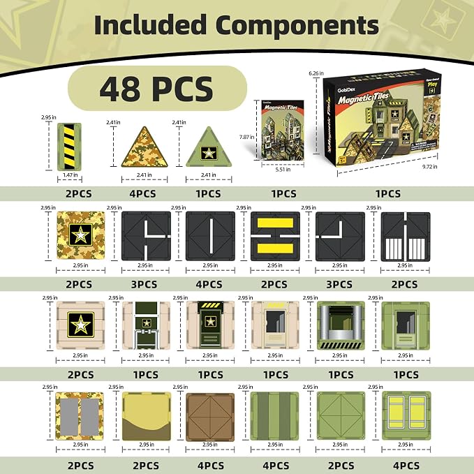 GobiDex Magnetic Building Blocks Army Toys - Image 4