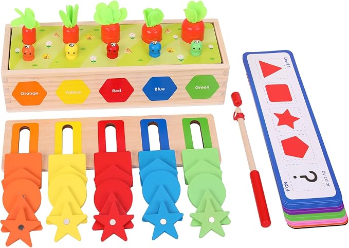 Montessori for Kids, Magnetic Color Shape Sorting Matching Box - Image 4