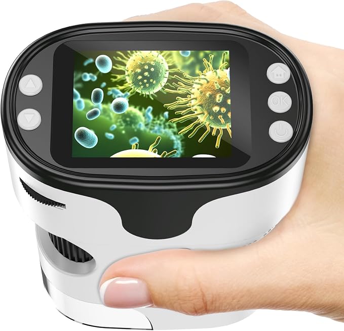 Kids Digital Microscope Science Gift: Complete STEM Toy Kit for Ages 4-12 by BEBANG
