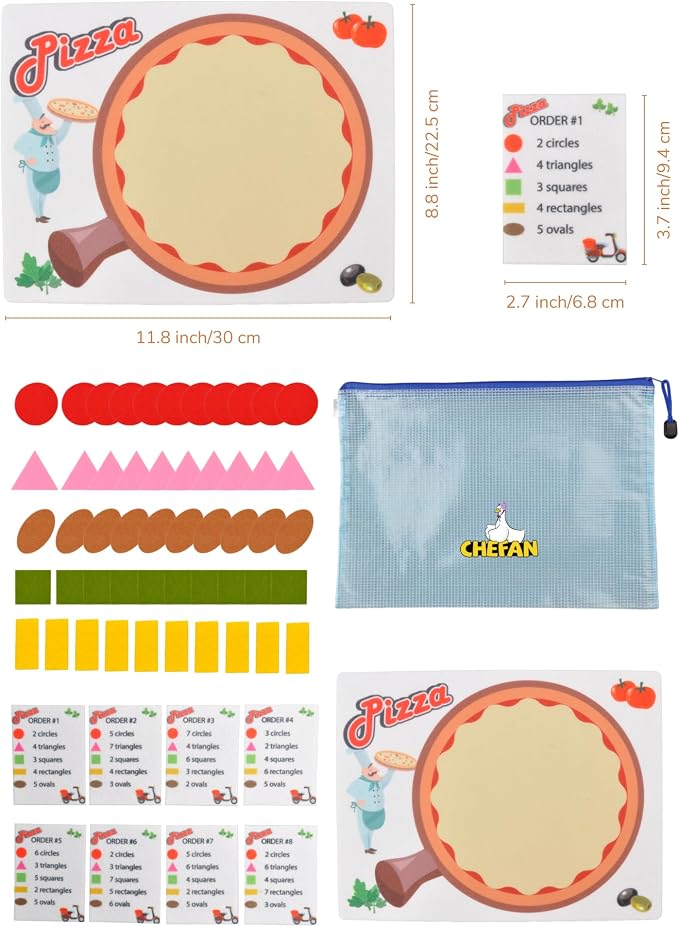 CHEFAN Pizza Counting Toddler Toys, Toddler Number Learning Toys, Preschool Math Games, Manipulatives for Preschool - Image 5