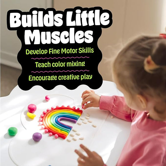 Hygloss Play Modeling Dough for Kids – Safe & Non-Toxic Sensory Dough for Arts and Crafts – 1 lb Tub – Play Clay for Toddler Activities, Preschool Classroom Must-Haves – 12 Assorted Colors, Unscented