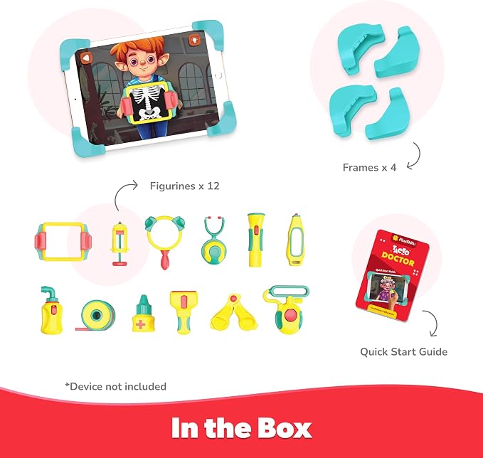PlayShifu Doctor Kit for Kids – Tacto Doctor | Tech-Powered Pretend Playset with 12 Tools & 3 Games | STEM Learning Toy for Ages 4–10 | Roleplay Gift for Boys & Girls | Tablet Not Included - Image 2
