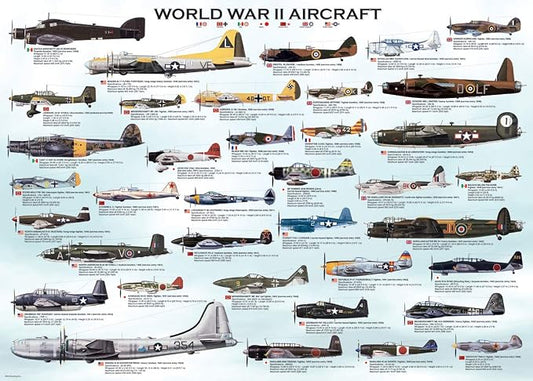 World War II Aircraft Puzzle, 500-Piece - Image 2