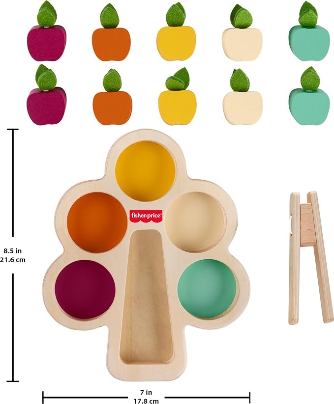 Fisher-Price Wood Montessori Sorting Tree Learning Activity, Ages 3+ Years - Image 5