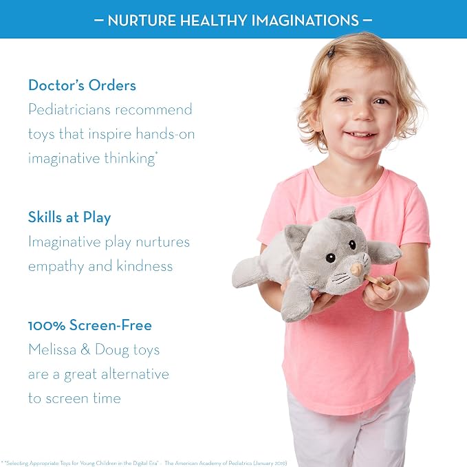 Melissa & Doug Examine and Treat Pet Vet Play Set, 24-Piece Animal Doctor Playset with Dog & Cat Plushies, Pet Doctor Kit & Accessories, Preschool Toys for Girls & Boys Ages 3+ - Image 8