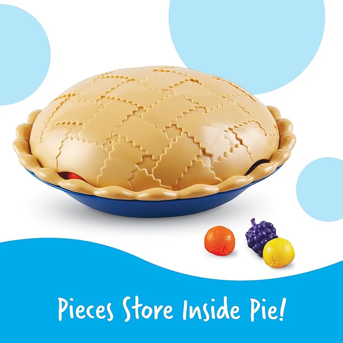 Learning Resources Super Sorting Pie - Sorting and Matching, Fine Motor Skills, Food Toys, Color Recognition, Counting Game, Preschool, Toddler Math Manipulatives, Gifts for Boys and Girls - Image 7