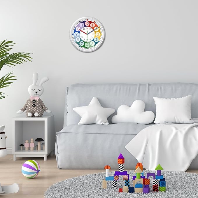 XFM Large Colorful Kid Wall Clock 16 Inch - Image 7