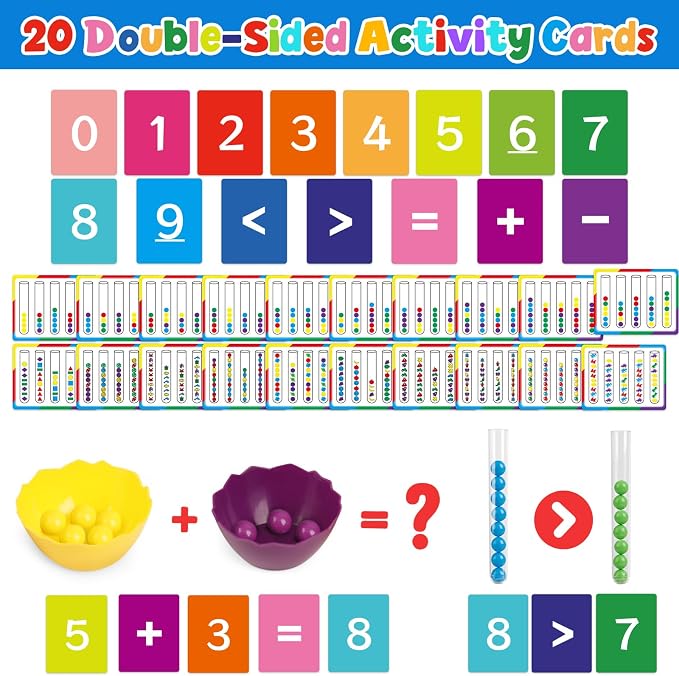 Counting and Color Sorting Toys,Montessori Math Games,Fine Motor Skills - Image 4