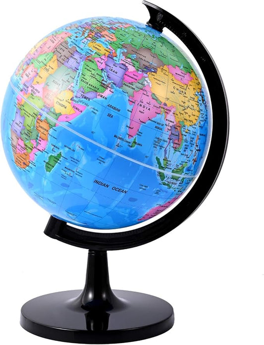 Wizdar 8'' World Globe for Kids Learning by ForYourBetterLife