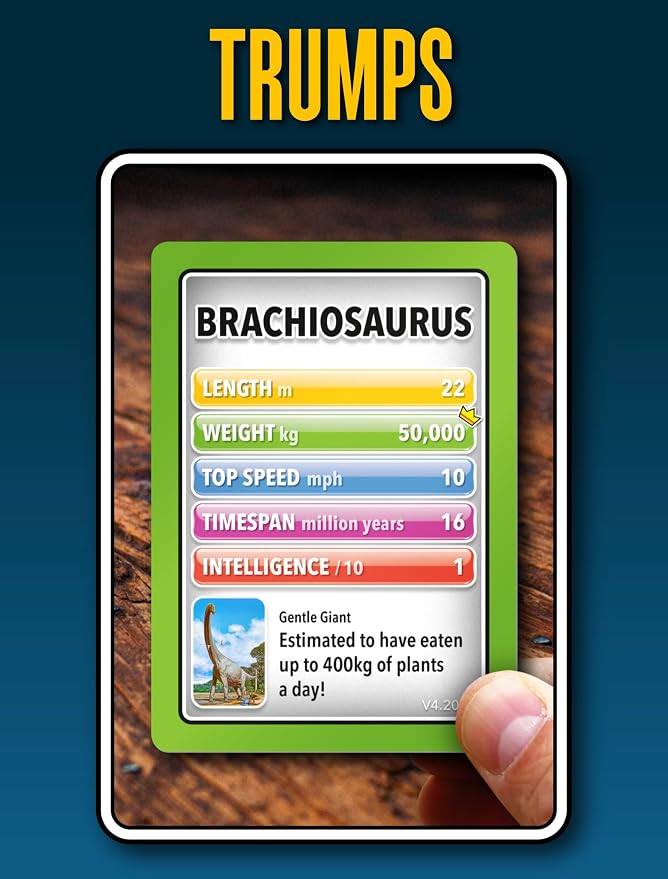 SMART CARDS DINOSAURS Card Game - Matching Pairs, Snap, Trumps, Rummy, Happy Families (7 Games To Play) | Travel Game, Gift, Stocking Stuffer | for Adults, Kids, Boys, Girls | Age 5+, 1-8 Players - Image 8