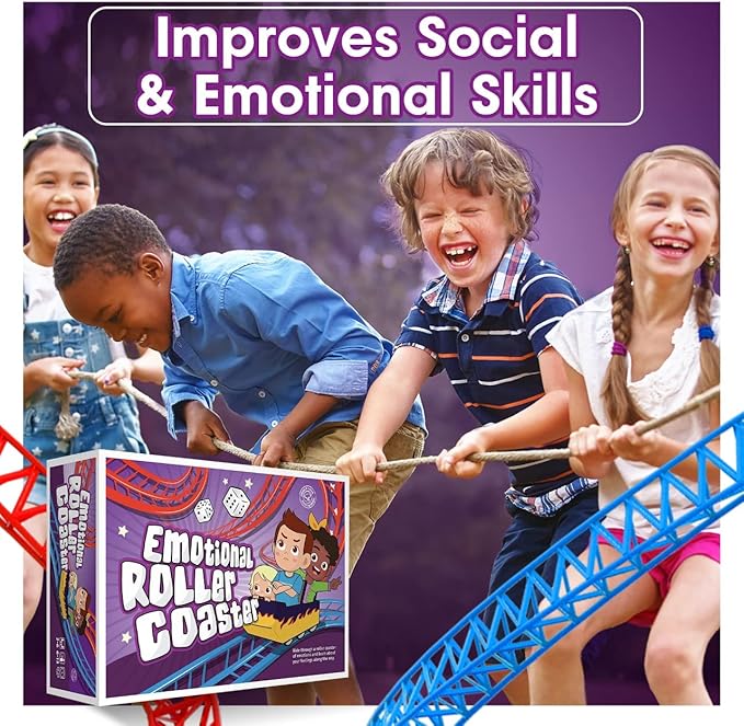 Emotional Rollercoaster | Anger Management Board Game For Kids & Families | Therapy Learning Resources | Anger Control Card Game | Emotion Board Games Games For Kids ages 4-8 -12 | Social Emotional - Image 4