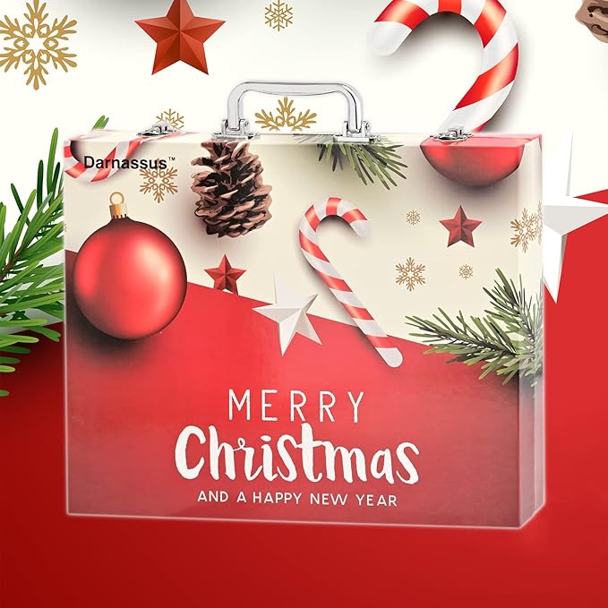 132-Piece Art Set, Deluxe Professional Color Set, Creating Gift Box, Art Set Crafts Drawing Painting Christmas Kit for Kids and Adult, Girls Boys