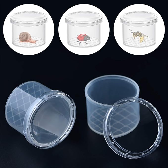 Coopay 120 Pieces Bug Jars Critter Insect Cage Magnifying Insect Box Bug Magnifier Container Catcher Cage, Science Nature Exploration Tools - Image 4