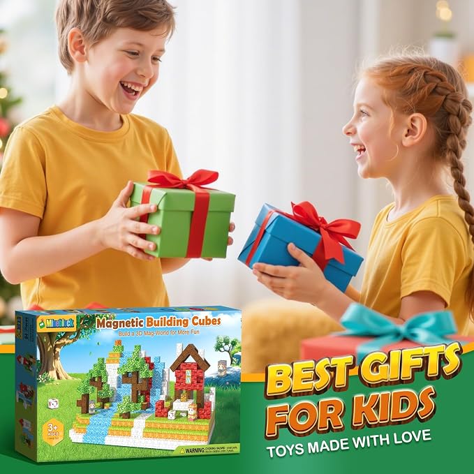 Magnetic Blocks - Build Mine Magnet World Set for Kids Toys Age 3-5 6-8 - Image 7
