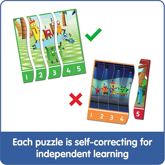 hand2mind Numberblocks Sequencing Puzzle Set, 50 Pieces, Ages 3+ - Image 3