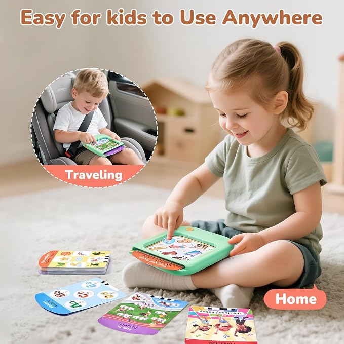 JoyCat Bilingual Kids Learning Tablet, Spanish-English Talking Flash Cards - Image 8