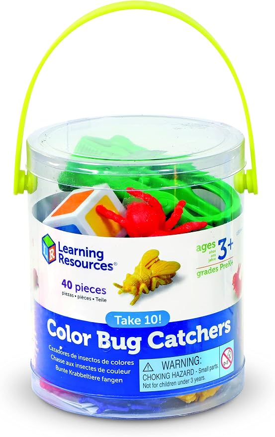 Learning Resources Take 10! Color Bug Catchers, Fine Motor Skills, For 2-4 Players, Ages 3+ - Image 2